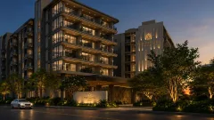 The Panora Estuaria — beachfront condos in Na Jomtien — landscaped area and leisure space