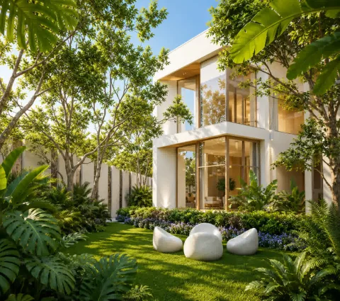 Lumina Luxury Pool Villa — Private Pool Villas in Pattaya — architecture and facade