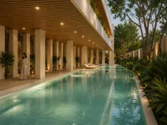 Lumina Luxury Pool Villa — виллы с бассейном в Паттайе — территория и зона отдыха