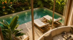 Lumina Luxury Pool Villa — виллы с бассейном в Паттайе — спальня или приватная зона