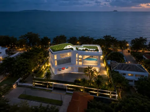Villa Asongkhai — вилла на первой линии Dongtan Beach — территория и зона отдыха