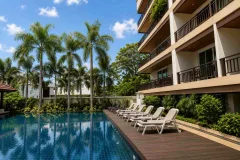 Jomtien Beach Penthouses — квартиры у пляжа Джомтьен — спальня или приватная зона