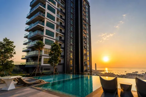 Arcadia Millennium Tower — Completed Condos with Panoramic Views in Central Pattaya — architecture and facade