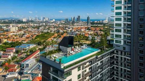 Arcadia Millennium Tower — Completed Condos with Panoramic Views in Central Pattaya — shared pool and communal facilities