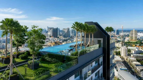 Arcadia Millennium Tower — Completed Condos with Panoramic Views in Central Pattaya — interior living space