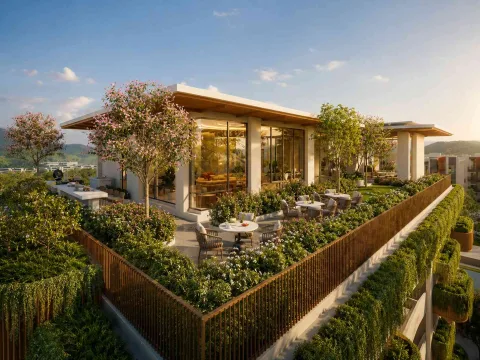 Canvas Cherngtalay by Sansiri in Phuket — shared pool and communal facilities