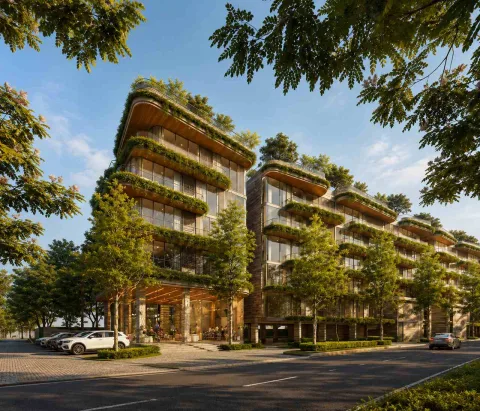 Cascade Bangtao Beach by Habitat Group in Phuket — landscaped area and leisure space