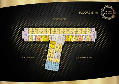 Grand Solaire Pattaya — Condos in a 67-Storey Skyscraper — landscaped area and leisure space