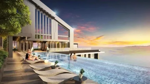 Grand Solaire Pattaya — квартиры в 67-этажном небоскрёбе — архитектура и фасад комплекса