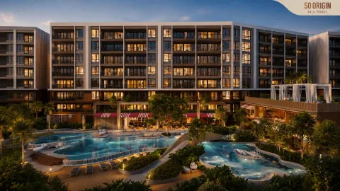 So Origin Kata Phuket — квартиры рядом с пляжем Ката — территория и зона отдыха