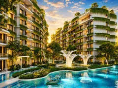 The Title The Modeva — Condos near Bang Tao Beach — landscaped area and leisure space