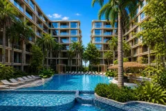 VIP Tropika Bang Tao — квартиры рядом с пляжем Банг Тао — территория и зона отдыха