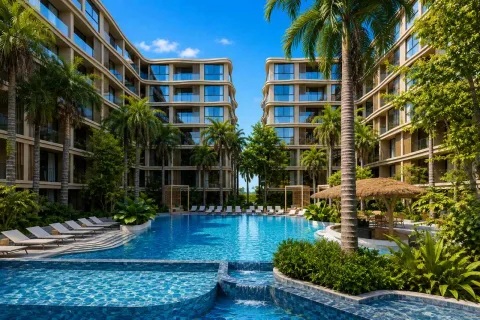 VIP Tropika Bang Tao — квартиры рядом с пляжем Банг Тао — территория и зона отдыха