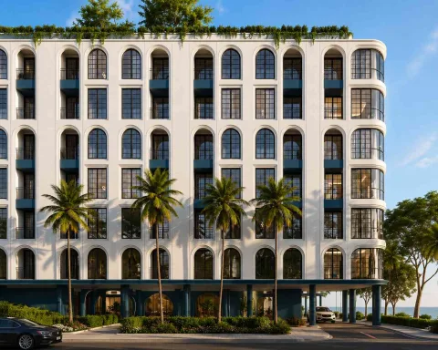 Above Element Condo — квартиры в Банг Тао — бассейн и общественная инфраструктура