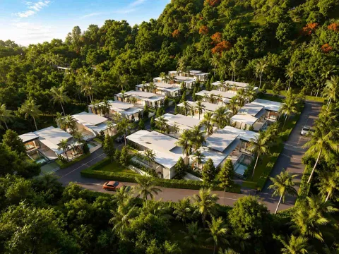 Aileen Villas Phase 6 — виллы с бассейном у пляжа Най Тон — территория и зона отдыха