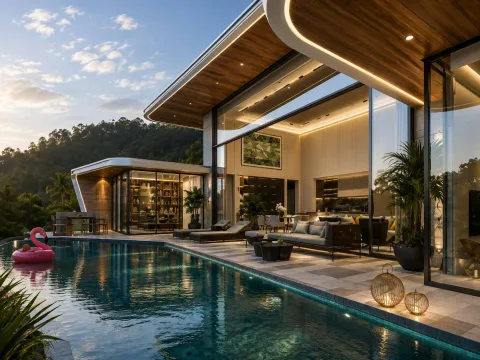 Ayana Luxury Villas — бассейн и общественная инфраструктура