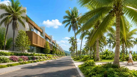 Banyan Tree Beach Residences Nammu — бассейн и общественная инфраструктура