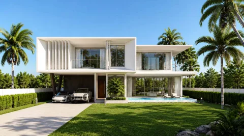 Glory Village Pattaya — виллы с бассейнами в Хуайяй — архитектура и фасад комплекса
