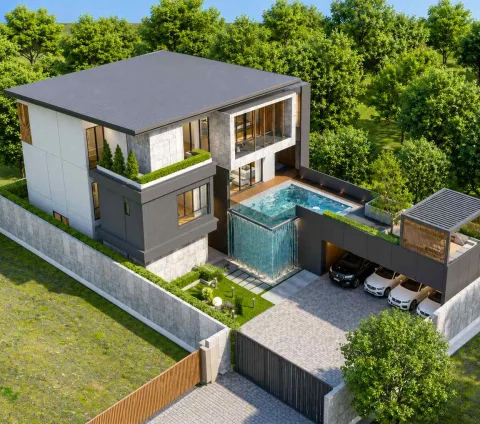 Harmony Hills Villas Pattaya — виллы с бассейнами в Хуайяй — архитектура и фасад комплекса