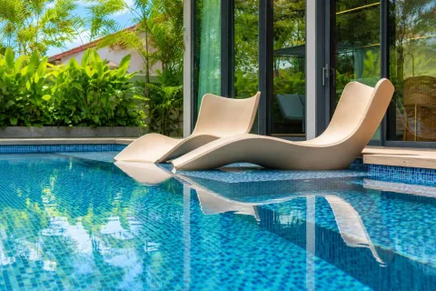 Jomtien Villas — вилла у пляжа Джомтьен — территория и зона отдыха