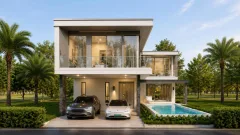 Luxury Vista Villas — виллы с бассейном в Паттайе — архитектура и фасад комплекса