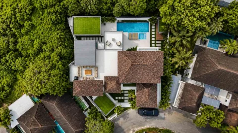Nagawari Pool Villas — виллы с бассейном у пляжа Джомтьен — архитектура и фасад комплекса