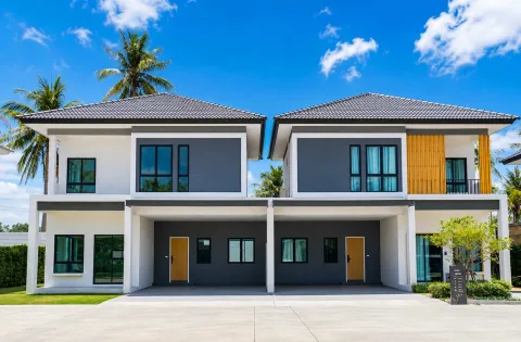 Tropical Village 3 — Houses in Huai Yai, Pattaya — landscaped area and leisure space
