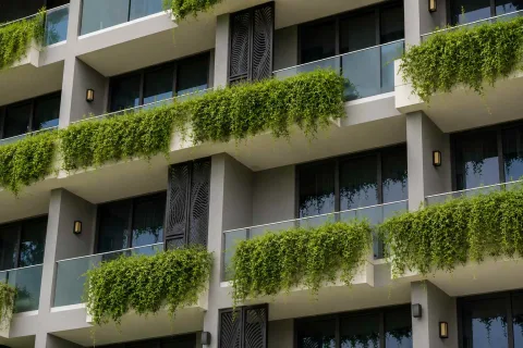 Layan Green Park Phase 1 — квартиры у пляжа Лаян на Пхукете — территория и зона отдыха