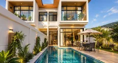 Goldena Twin — landscaped area and leisure space