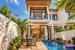 Goldena Twin — architecture and facade