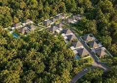 Villa Cerulean — landscaped area and leisure space