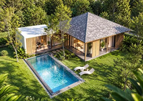 Villa Cerulean — бассейн и общественная инфраструктура