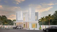 The Pool Space Villa — landscaped area and leisure space