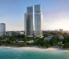Lucean Bay Jomtien Pattaya — резиденции у пляжа Джомтьен — общий вид проекта в районе Джомтьен