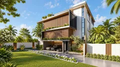 Astera Villas Jomtien — частные виллы с бассейнами в Паттайе — общий вид проекта в районе Джомтьен