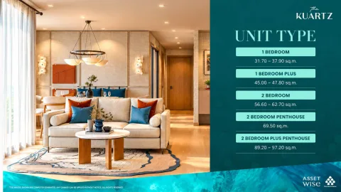 The Title KUARTZ — Condos Near Karon Beach — interior living space