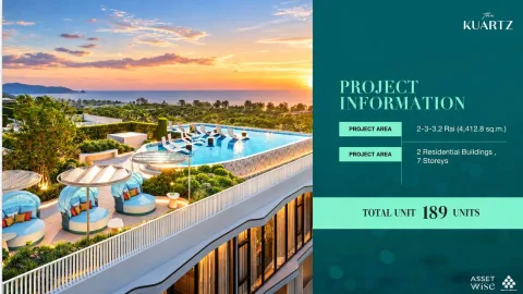 The Title KUARTZ — Condos Near Karon Beach — shared pool and communal facilities