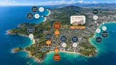Harmony Condominium Phuket — спальня или приватная зона