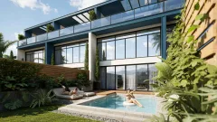 Above Element Private Pool Residence — таунхаусы с бассейнами в Бангтао — архитектура и фасад комплекса