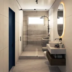 Above Element Private Pool Residence — таунхаусы с бассейнами в Бангтао — ванная комната и отделка