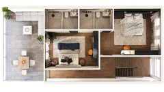 Above Element Private Pool Residence — таунхаусы с бассейнами в Бангтао — изображение проекта 18