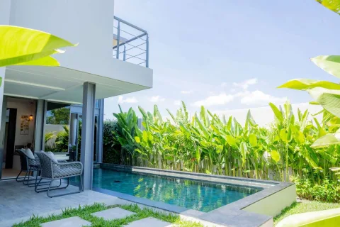 Riverhouse Phuket — виллы с бассейнами в Бангтао — архитектура и фасад комплекса